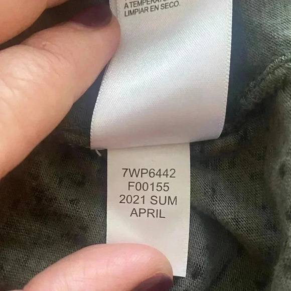 🆕Lucky🍀Brand Olive Leopard Print Babydoll Top🆕 - Picture 9 of 11